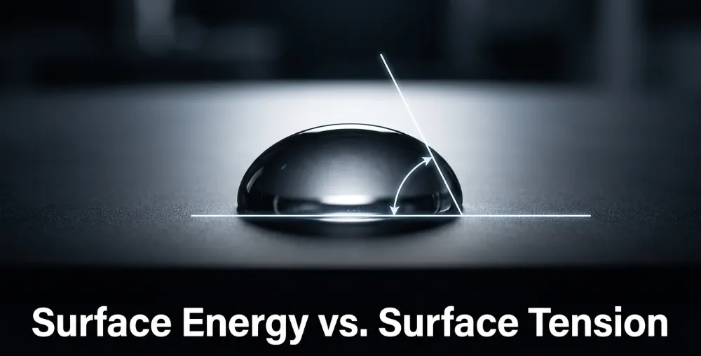 Surface Energy vs. Surface Tension