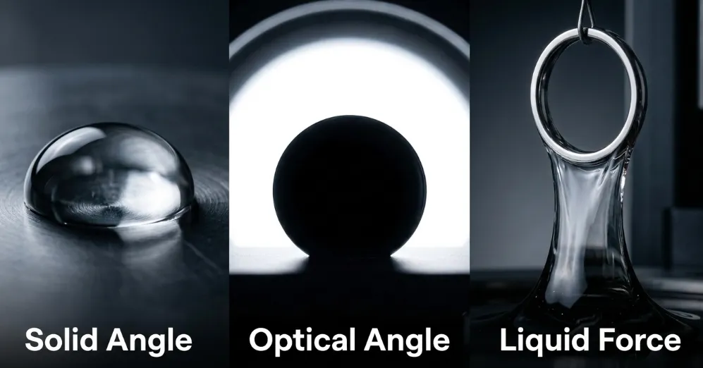 Solid Angle
Optical Angle
Liquid Force